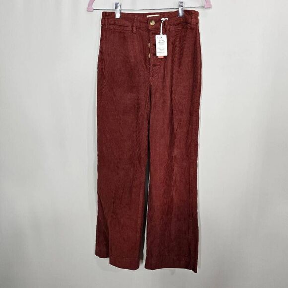 Marine Layer Bridget Corduroy Pants Barn Red 6